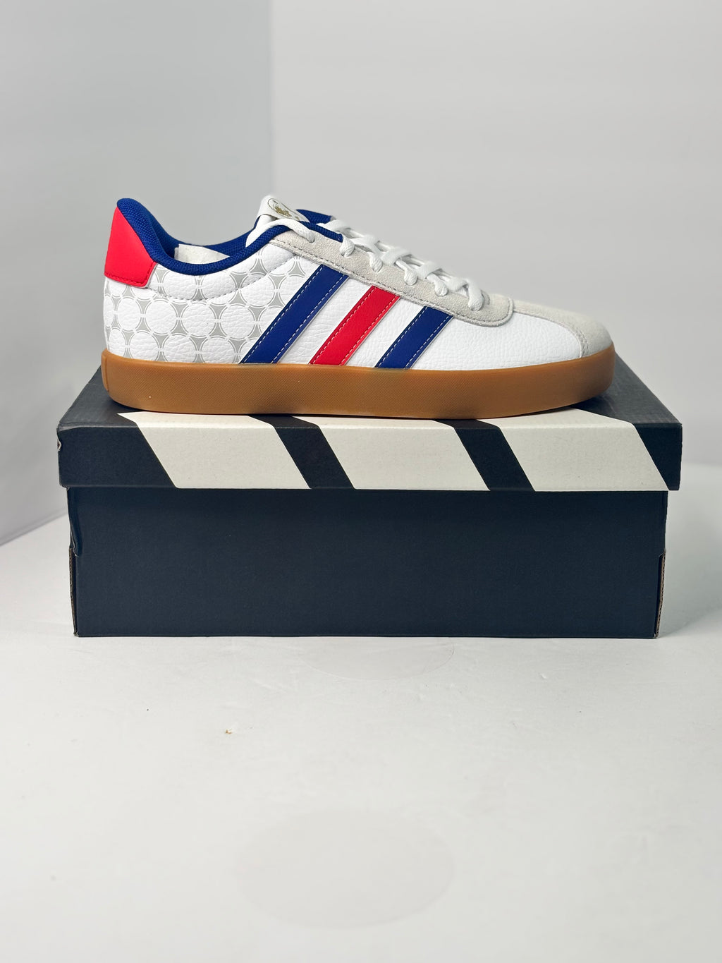 Adidas VL Court 3.0 White Pure Ruby Mystery Ink (GS)